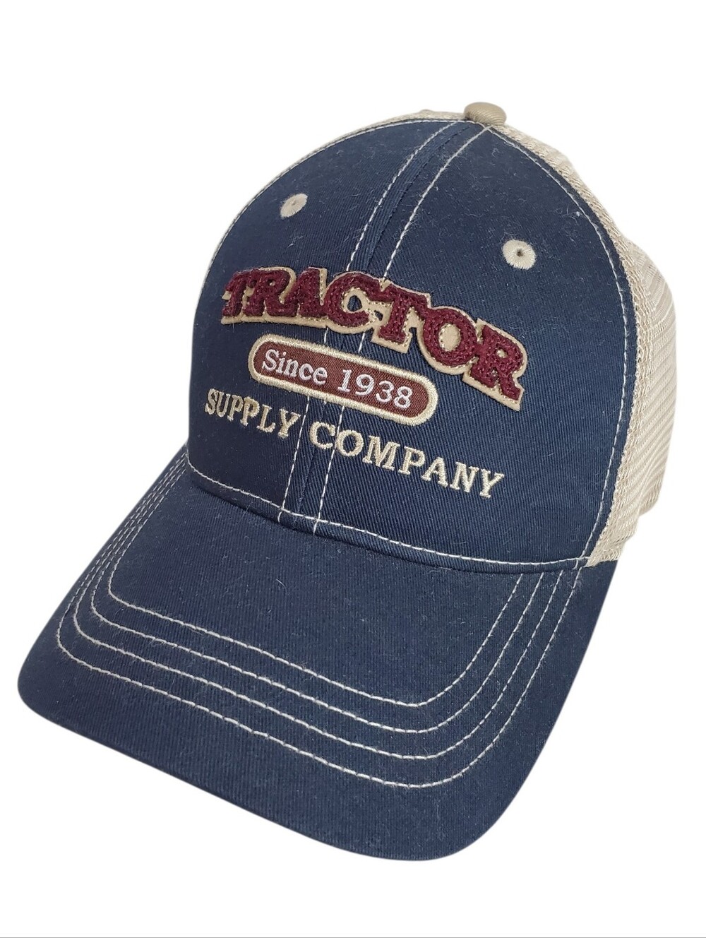 Tractor Supply Company Snap Back Ball Cap Farmers Country Blue Embroidered